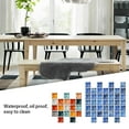 thumbnail image 3 of 10 Pieces Mosaic Wall Sticker Household Kitchen Bathroom Self-adhesive 3D Tile Sticker Scene Layout Ornament Tiles Decorations Transparent 20*20*10PCS, 3 of 6