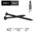 thumbnail image 2 of Hillman 42659 Deck Plus Black Deck Screws (#10 x 3"), 40 Pc., 2 of 7