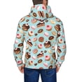 thumbnail image 5 of Zip Up Hoodies for Men - Chocolate Cake Donut Print Long Sleeve Comfrt Men'S Fashion Hoodies & Sweatshirts, Jackets for Men Hoodies Pullover Clothing Clothes with Pouch, 5 of 5