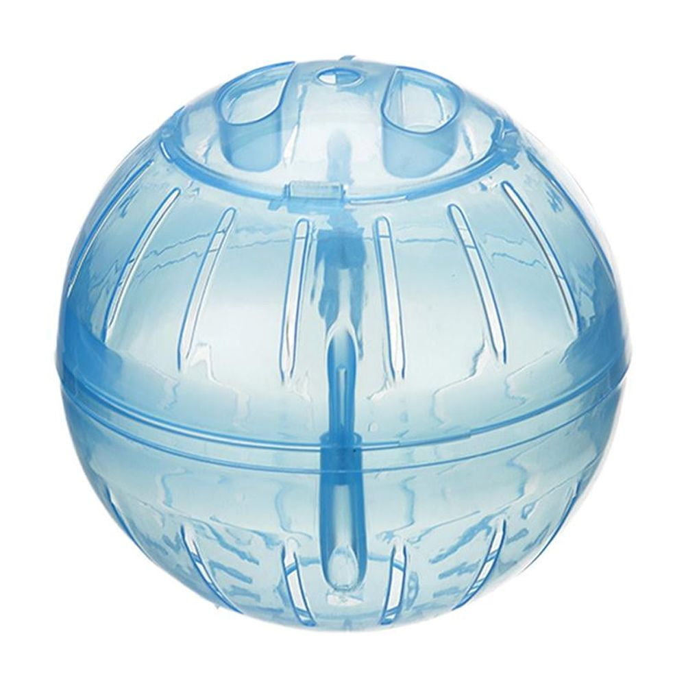 Blarkrus Hamster Exercise Ball 3.94 in, Clear Acrylic See-Through Design, for Small Pets Running and Play, Blue