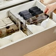 thumbnail image 6 of ZSBCMY Transparent Retractable Drawer Partitions, Adjustable Storage Dividers for Home Organization, Plastic Drawer Organizers for Kitchen, Wardrobe and Desk Use, 6 of 8