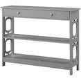 thumbnail image 2 of Convenience Concepts Table Console de Rangement Oméga, Fini Bois Gris, 2 of 8