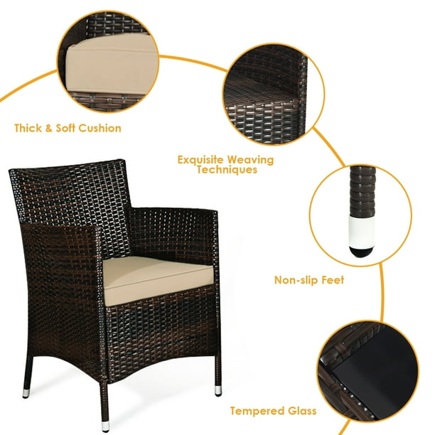 Gymax 8 piece patio set hotsell