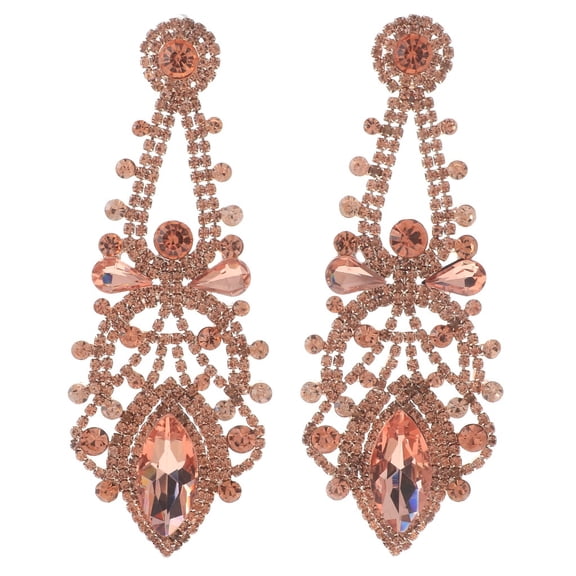Large Chandelier Rhinestone Earring