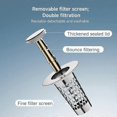 thumbnail image 2 of Bathroom Sink Drain Strainer Stopper - Universal Stainless Steel Strainer with Pop-Up Design Basket Hair Catcher for Sink Stopper Replacement (2PCS) W, 2 of 4