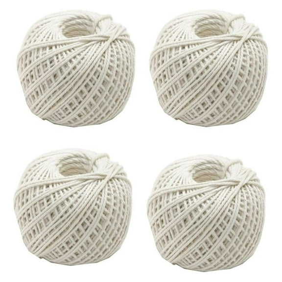 Cotton Twine, 220ft White Cotton String & Twine