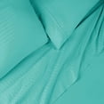 Egyptian Cotton 650 Thread Count Stripe Sheet Set, Twin, Teal by