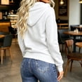 thumbnail image 4 of Neewe Women’s 2026 Fall Long Sleeve Hoodie Drawstring Pullover Sweatshirt Solid Color Casual Tops Blouse, 4 of 6