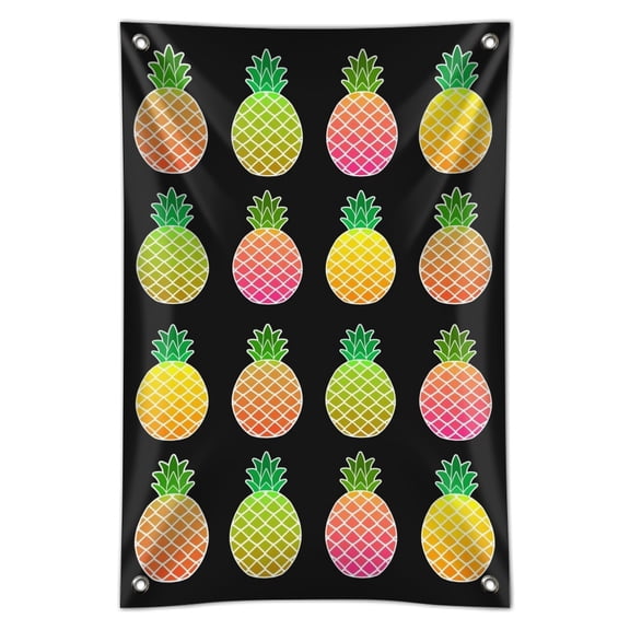 Colorful Pineapples Pattern Home Business Office Sign
