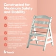 thumbnail image 4 of hauck Alpha+ Grow Along Adjustable Wooden Highchair, Beechwood, Mint Finish, 4 of 10
