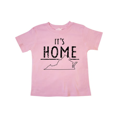 

Inktastic It s Home- State of Virginia Outline Distressed Text Gift Toddler Boy or Toddler Girl T-Shirt