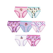Paw Patrol Girls Cotton Brief Character Underwear, 7-Pack, Size 4-6