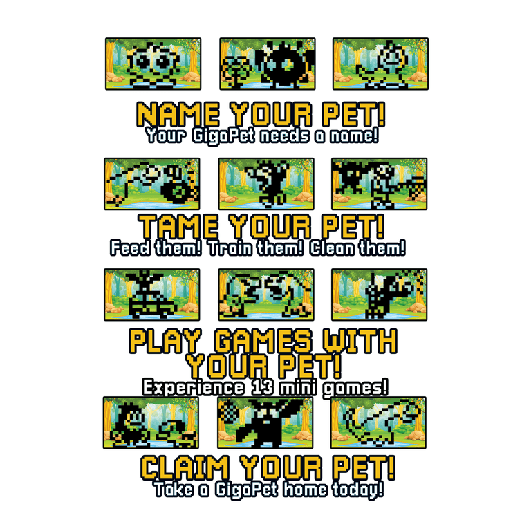 Top Secret Toys GigaPets Cryptids Virtual Pet Keychain