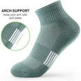 thumbnail image 2 of 5-Pairs Ankle Socks Womens Athletic Thick Cushioned Running Hiking Low Cut Women's Pilates elite, 2 of 6