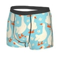 thumbnail image 2 of Kll White Geese And Flower Men'S Cotton Boxer Briefs Underwear-Xx-Large, 2 of 9