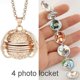 thumbnail image 1 of Locket Necklace Heart Angel Wings Personalized Photo Image Memory Pendant---Product code 33761, 1 of 2
