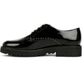 thumbnail image 2 of Franco Sarto Women's Charles 6 Lug Sole Oxford Black Patent 8M, 2 of 4