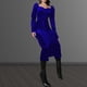 thumbnail image 2 of Vestido de noche de manga larga para mujer Estilo sexy Color sólido Manga farol Traje diario FLhrweasw Nuevo, 2 of 9
