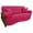 Bery Berry, variant on Blazing Needles Solid Microsuede Double Corded 8 to 9-inch Full Futon Slipcover Set with Four Throw Pillows (Set of 5)