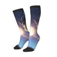 thumbnail image 2 of Fotbe Dreamy Forest Elf print Women's Men's Novelty Crew Socks Cotton Socks Knee High Socks for Walking,Running,Nurses,Pregnancy, 2 of 8