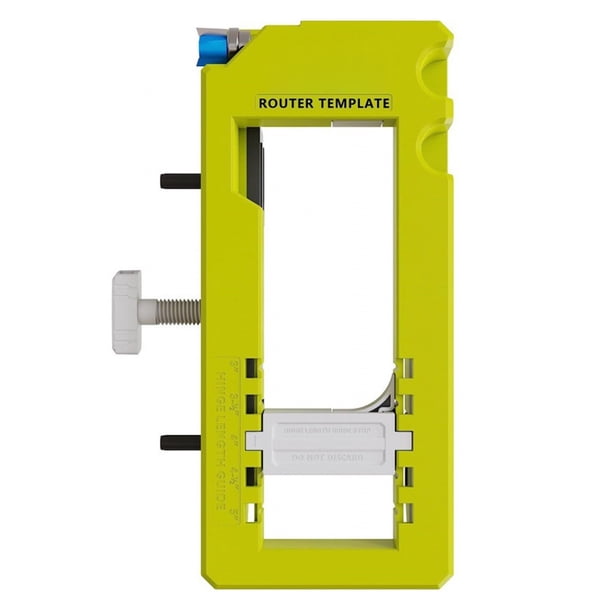Plantilla De Enrutador De Bisagras, 2 Inserciones Desmontables, Kit De Instalación De Bisagras De Puerta Para Bisagras Cuadradas Y De 3-5 Pulgadas De Longitud