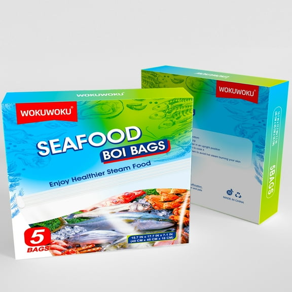 Seafood Boil Bags Large Size Boil Bag for Fish, Crab, Shrimp, and Veggies - Cooking and Storage bag