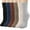 C-Black/Dark Blue/Erythrinus/Brown/Beige/Light Grey, variant on 6 Pairs Pack Womens Wool Socks Thermal Hiking Winter Boot Warm Thick Cozy Crew Comfy Socks Size 5-9
