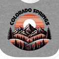 thumbnail image 4 of Inktastic Colorado Springs Colorado Mountains Boys or Girls Baby Bib, 4 of 4