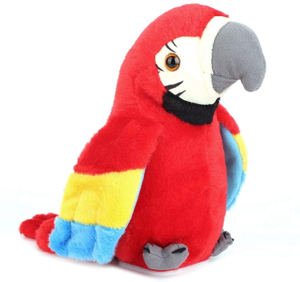 TALKING Speaking Parrot Bird Toy RECORDS & REPEATS Kids Fun Novelty Gifts 