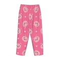 thumbnail image 5 of Xecao Cartoon Pigs and Hearts Women's Straight Lounge Pajama Pants: The Epitome of Relaxed Sleepwear, 5 of 9