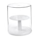thumbnail image 3 of Caja de almacenamiento con soporte para exhibición de figuras, transparente, de doble capa, giratoria blanco, 3 of 9