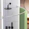 thumbnail image 7 of ALEAVIC Curved Shower Curtain Rod 42-72" Adjustable Shower Rod for Bathroom, Silver, 7 of 7