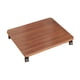 thumbnail image 2 of Caja de almacenamiento móvil con soporte rodante, caja de almacenamiento móvil, accesorio estable de ahorro con Color de nuez, 2 of 9