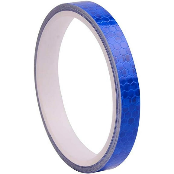 Nvzi Reflective Tape Blue 0.5"X26'-Waterproof Self-Adhesive Trailer Reflector Tape-Reflective Tape for Trucks,Trailers,Cars.Warning Caution Conspicuity Tape
