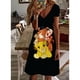 thumbnail image 2 of Vestido corto informal de verano con escote en V y manga corta, estilo playero, con estampado del Rey León, 2024, 2 of 5