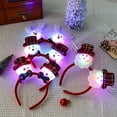 thumbnail image 6 of Wdhugt Reindeer Light Up Headband For Christmas Party Decoration Holiday Gift Lighted Headdress For Festive Events Cloth Material C, 6 of 6