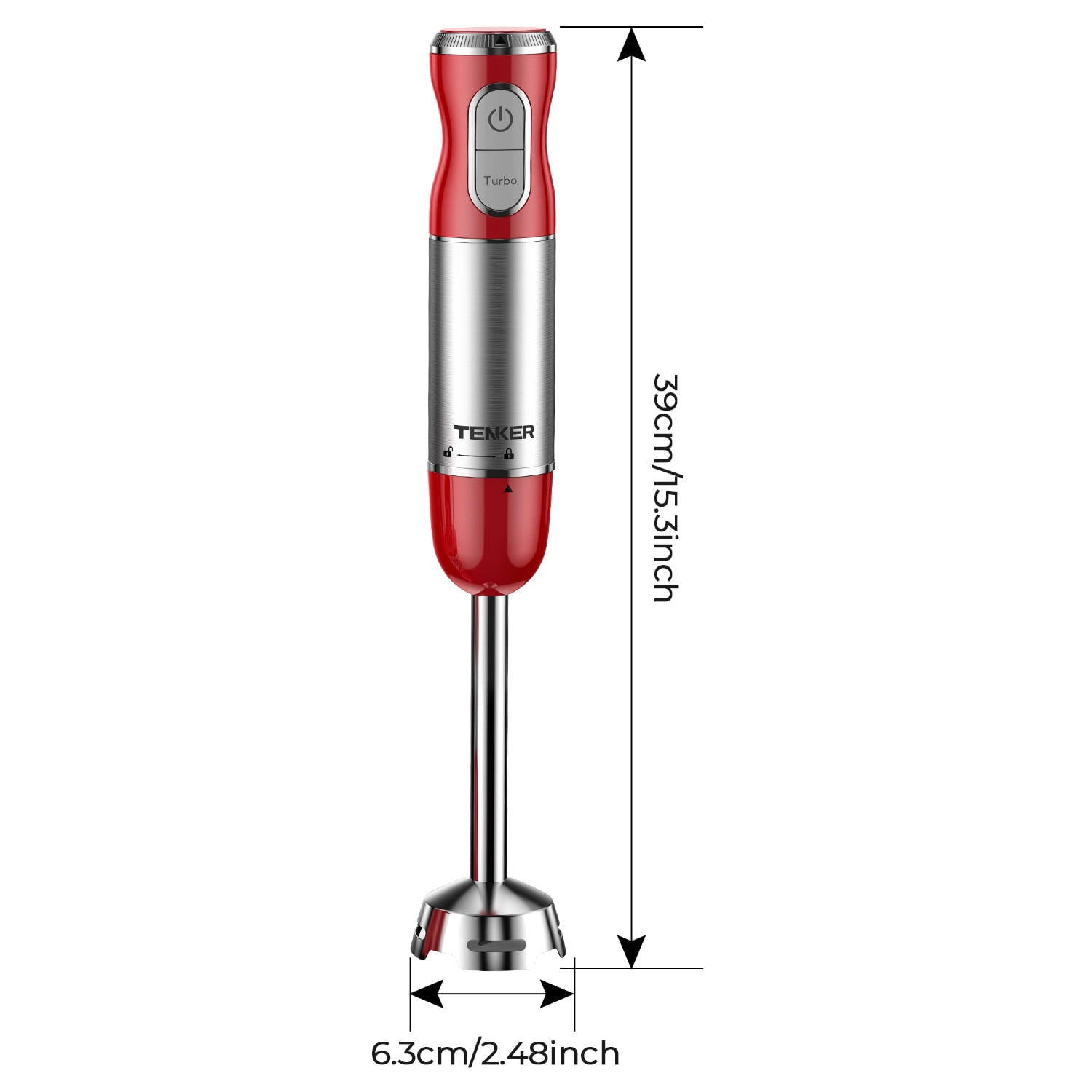 450W 5 in 1 Immersion Hand Blender Set with 30 Speed Settings Turbo Function Includes Mixing Beaker Chopper Whisk Milk Frother for Baby Food Soup Sauce Smoothie and Kitchen Cooking