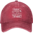 thumbnail image 2 of Funny Gift Hat Country Music and Beer That's Why I'm Here Hat Men Baseball Hat Vintage Hats, 2 of 7