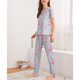 thumbnail image 1 of Pijamas de verano, ropa de dormir para mujer, ropa de dormir de cuello redondo para mujer, conjunto de pijamas con acabado de lujo, 1 of 6