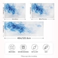 thumbnail image 4 of Haosy Satin Pillowcase for Hair and Skin Standard Cooling Silk Pillow Case with Envelope Closure Blue and White Geometric 20"x26", 4 of 9