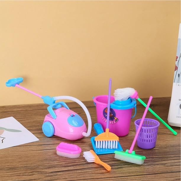Ensemble d'outils de nettoyage pour enfants, 9 pièces, simulation