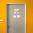 thumbnail image 2 of Victorian Plus Wash Your Hands Please Door or Wall Sign | Colorful Business Signage (Nature Brown) -Small, 2 of 8