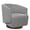 Performance Fabric in Gray, variant on MINCETA Accent Chair,Modern Swivel Chairs for Living Room and Bedroom Reading with Wood Base,Performance Fabric in Gray