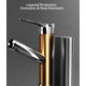 thumbnail image 5 of Grifo de baño moderno, grifo mezclador de baño de latón con rociador extraíble, grifo de lavabo para encimera, caliente a, 5 of 5