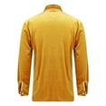 thumbnail image 6 of Homozy Velour Men's Polo Shirts S-3xl Plus Size Turn-Down Collar Golf Tshirts Casual Lightweight Wrok Tshirts with Pockets Yellow 3XL, 6 of 8