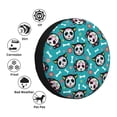 thumbnail image 4 of Fuzoiu Skull Cat Print Universal Spare Tire Cover with Buckle Strap, Waterproof Wheel Covers for Jeep, Trailer, RV, Truck and All Car-16 inch, 4 of 6