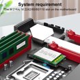 thumbnail image 2 of Convertidor Clave M.2 A Tarjeta Mini PCIe NVME Con para Disco Duro SSD 2242 2260 2280, 2 of 9
