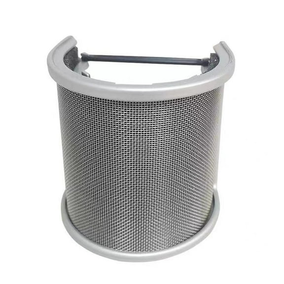 Condenser Microphone Blowout Screen U-Shaped Windscreen Cover Shield Ideal for Streaming & Recording Silver