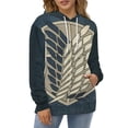 thumbnail image 5 of Attack On Titan Casual Pullover Hoodie Unisex Hooded Sweatshirt Novelty 3D Graphic Long Sleeve Sweater with Pocket 2XL, 5 of 8