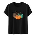 thumbnail image 2 of Fiudx Ofertas y Liquidaciones Blusa de Manga Corta con Cuello Redondo y Estampado a La Moda para Mujer, 2 of 5
